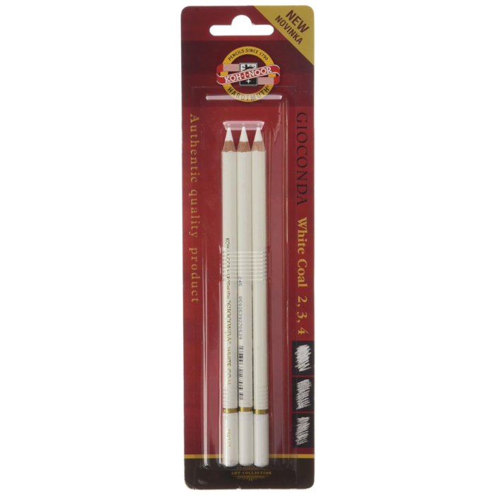 Koh-I-Noor White Coal Pencils - Pack of 3