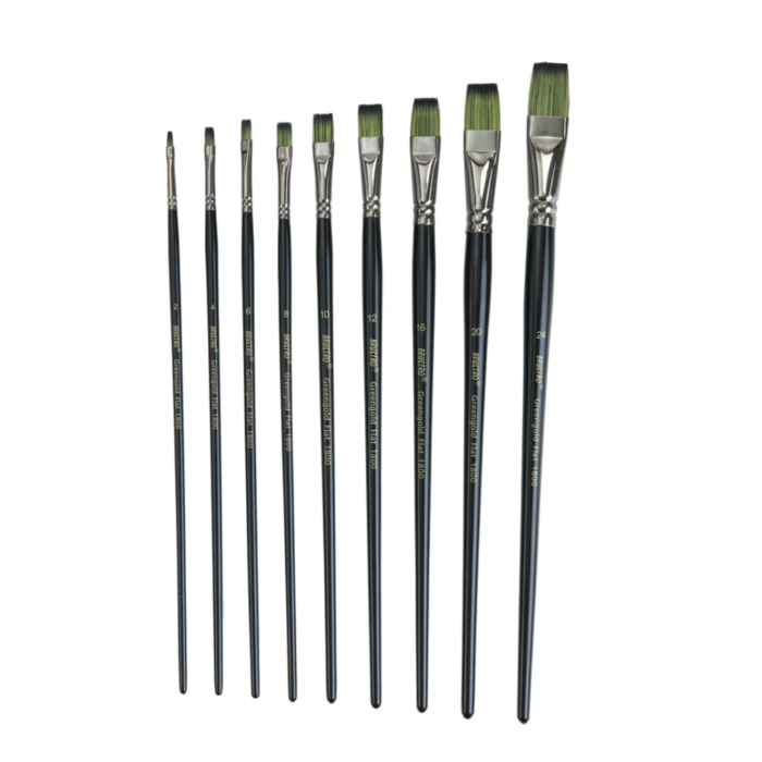 BRUSTRO Greengold Flat (Brush Nos. 16, 20, 24)