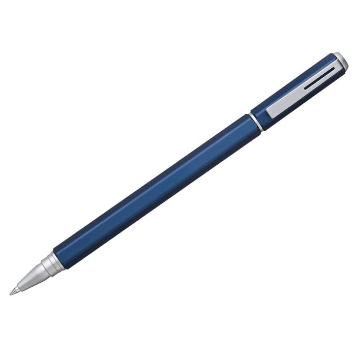 Pentel Energel Hexagonal 0.7 MM Metal Body Gel Roller Pen (Blue Body)
