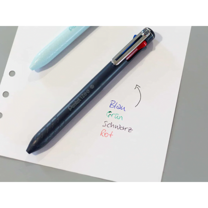 Pentel iZee 4 Colour in 1 Ball Point Pen 0.7mm & 1.0mm