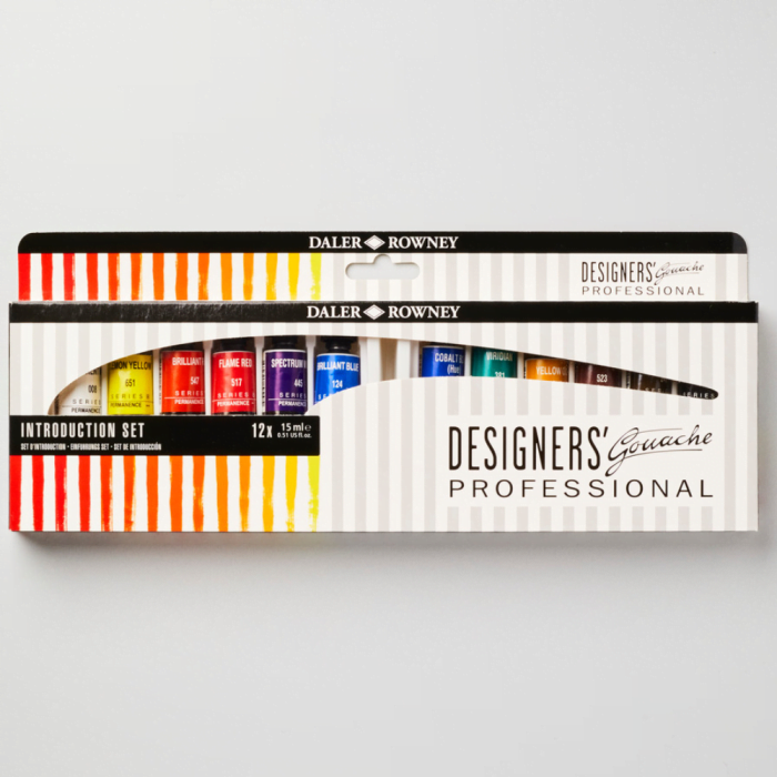 Daler-Rowney Designer Gouache Introduction Set 12 x 15ml tubes