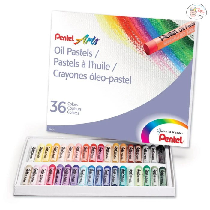 PENTEL ARTS OIL PASTEL SET - 36 ASSORTED COLOURS