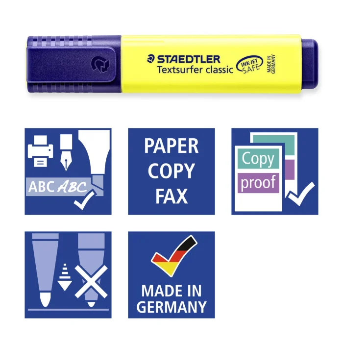 Staedtler Textsurfer classic 364 Highlighter 6psc with free gift