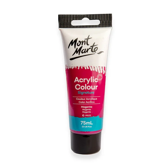 Acrylic Colour Paint Signature 75ml (2.5 US fl.oz) Tube - Magenta SKU: MSCH7513