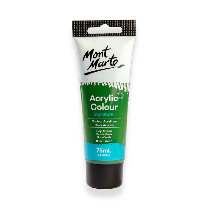 Acrylic Colour Paint Signature 75ml (2.5 US fl.oz) Tube - Sap Green SKU: MSCH7526