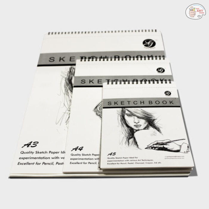 GOD'S GRACE A5 SPIRAL SKETCH BOOK WHITE TITLE 100PGS 100GSM
