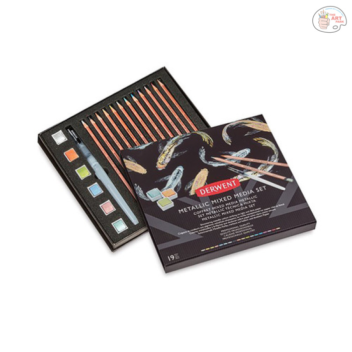 Derwent Metallic Mixed Media Set OF 19